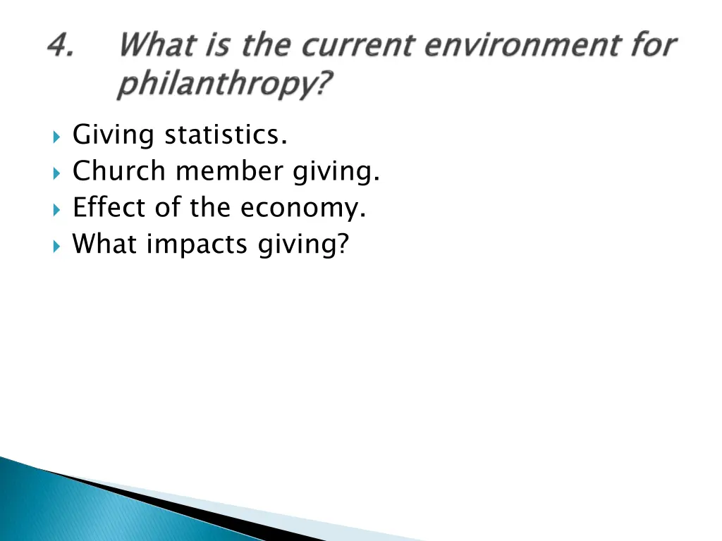 giving statistics church member giving effect