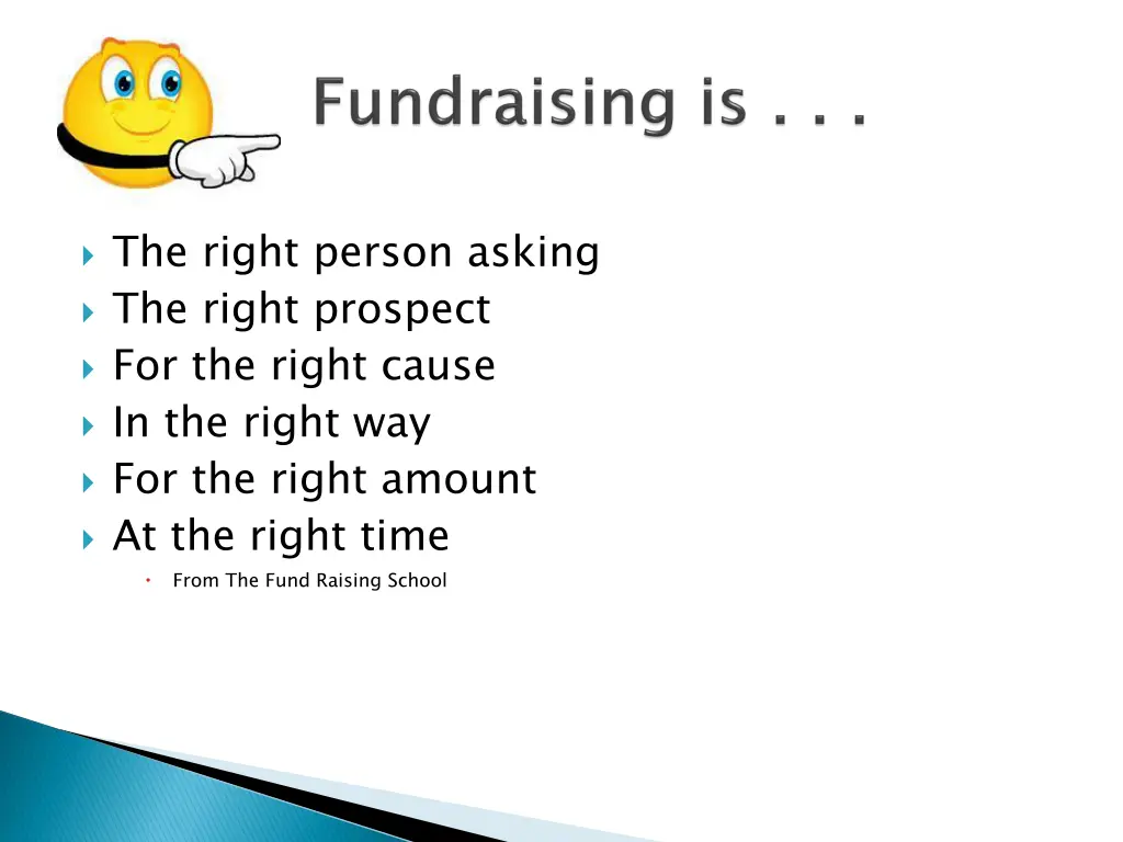 the right person asking the right prospect