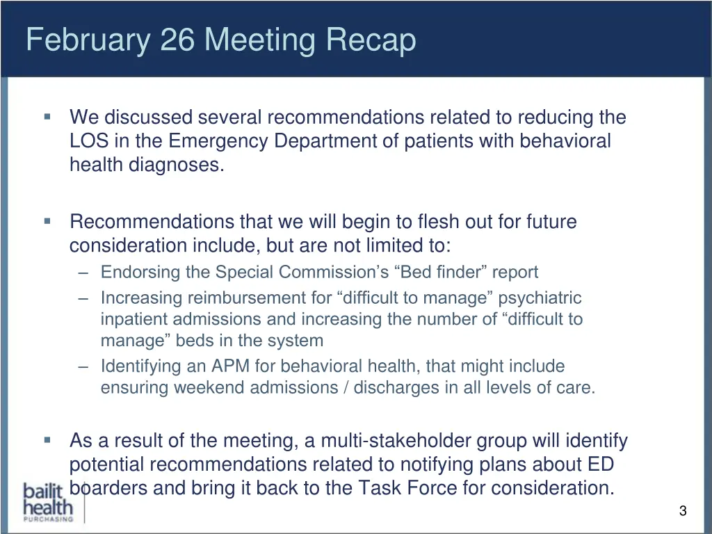 february 26 meeting recap