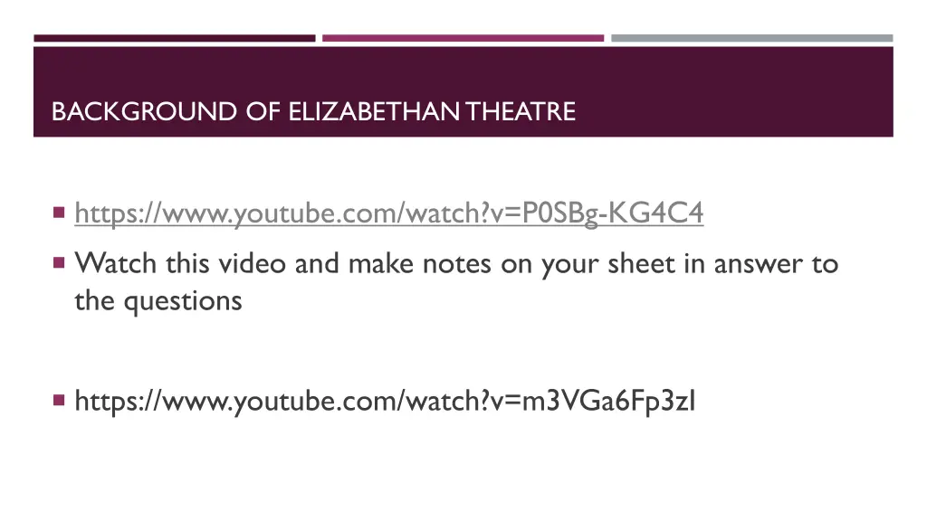 background of elizabethan theatre
