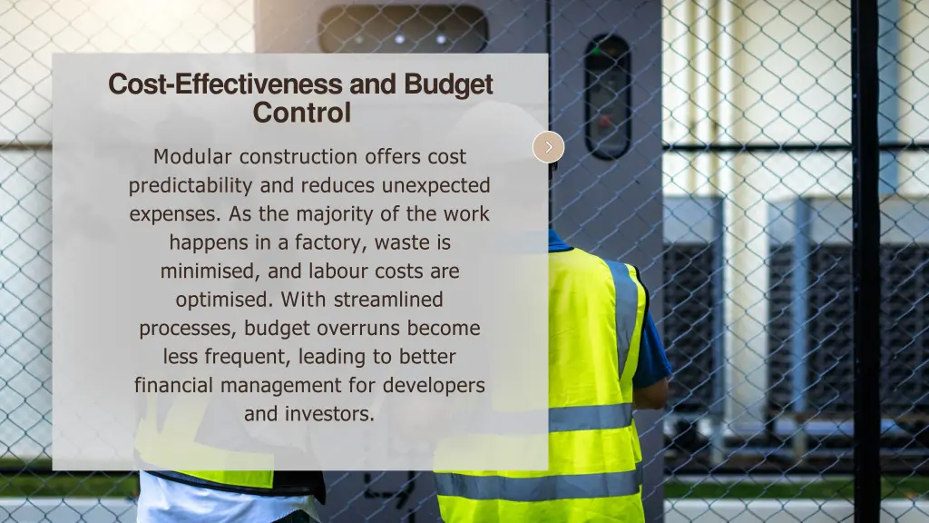cost effectiveness and budget control