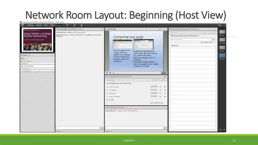 network room layout beginning host view network