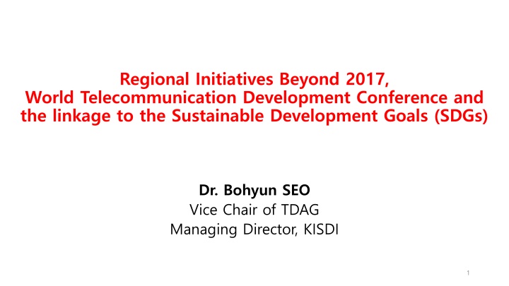 regional initiatives beyond 2017 world