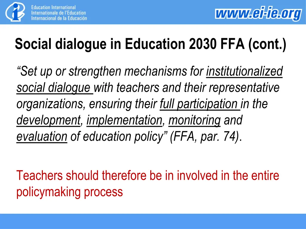 social dialogue in education 2030 ffa cont