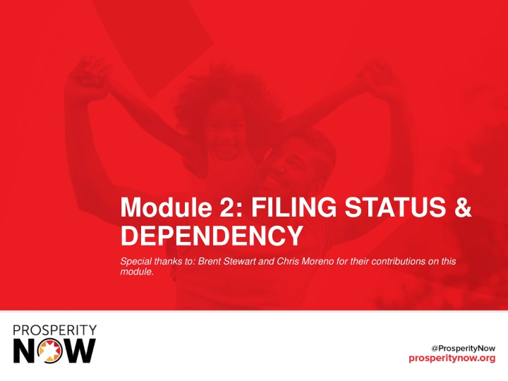 module 2 filing status dependency special thanks