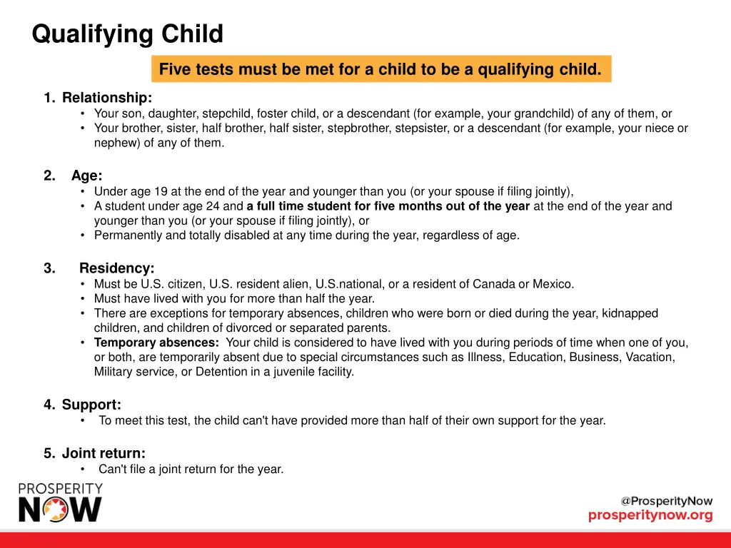 qualifying child