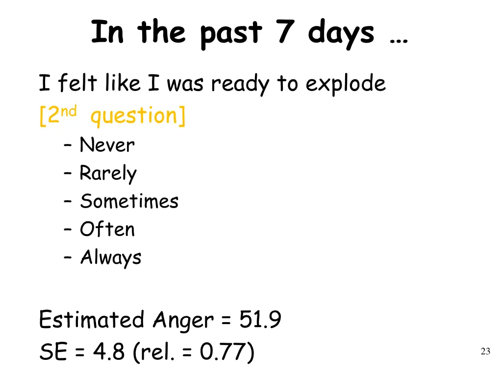 in the past 7 days 1