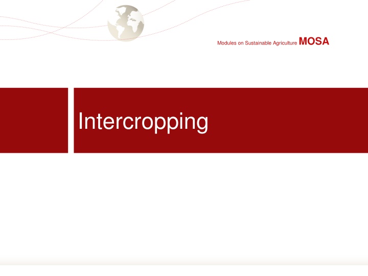 modules on sustainable agriculture mosa