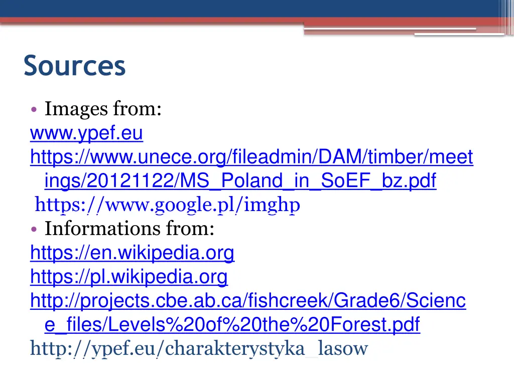 sources