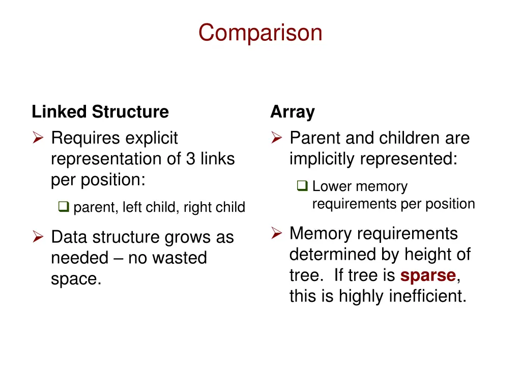 comparison