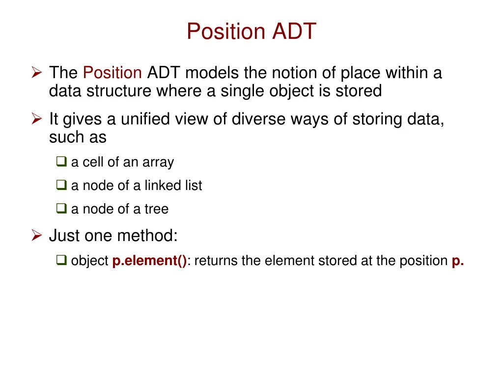 position adt