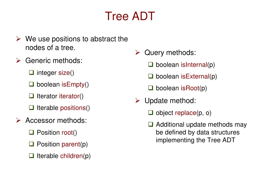 tree adt
