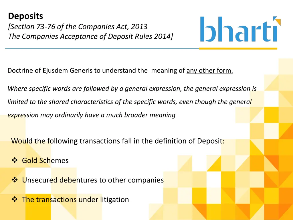 deposits section 73 76 of the companies act 2013 1