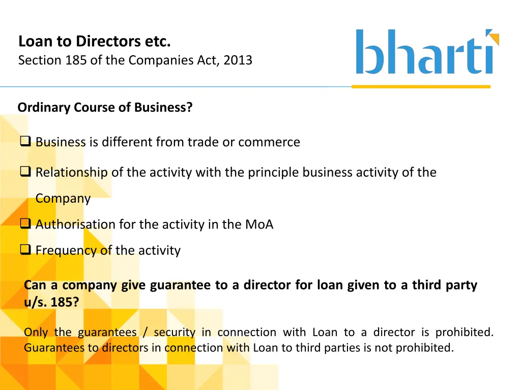 loan to directors etc section 4