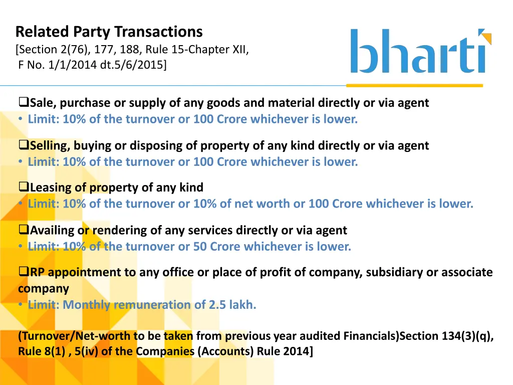 related party transactions section 3