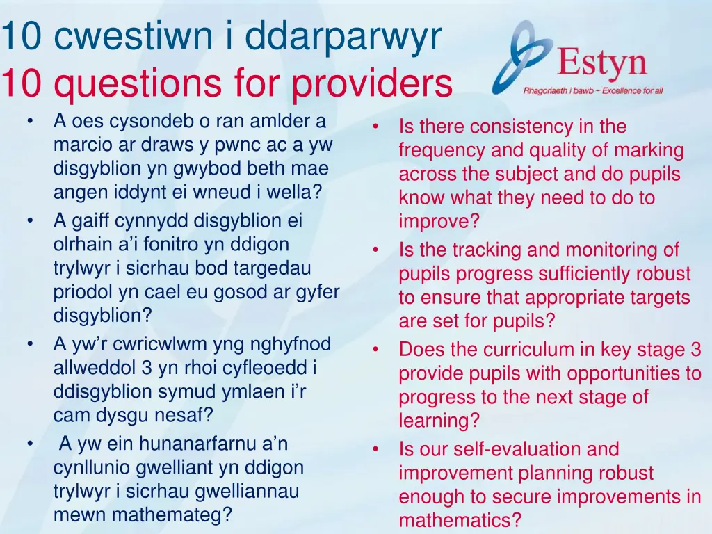10 cwestiwn i ddarparwyr 10 questions 1