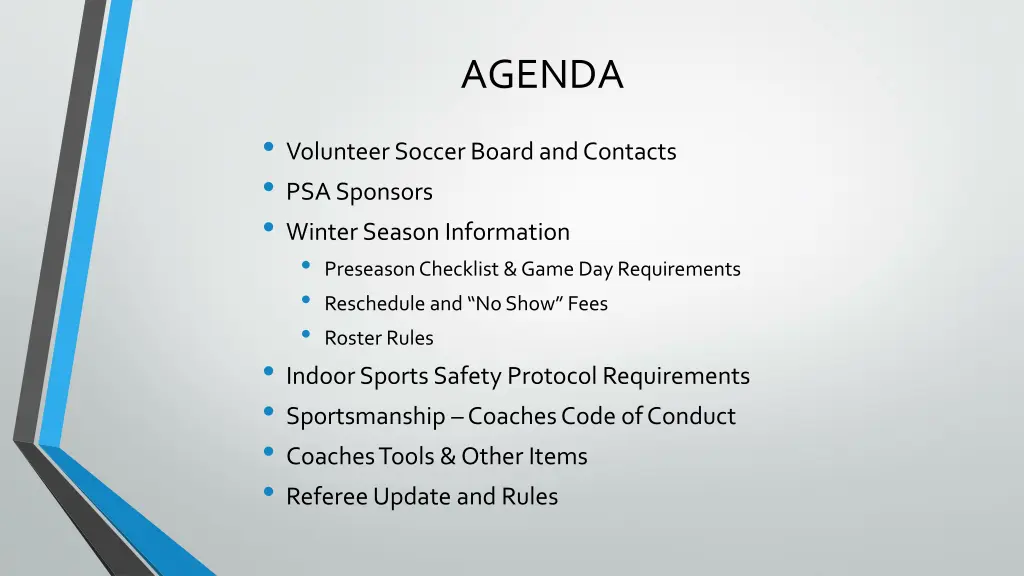 agenda
