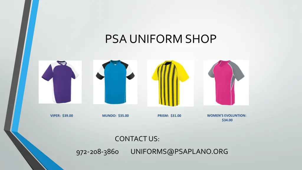 psa uniform shop