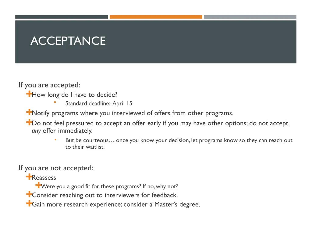 acceptance