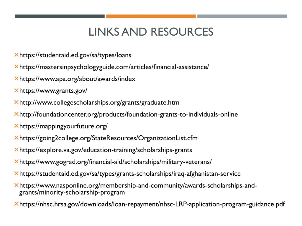 links and resources 1