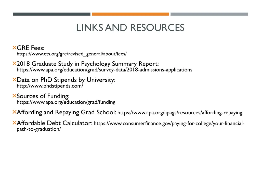 links and resources