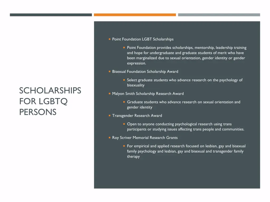 point foundation lgbt scholarships