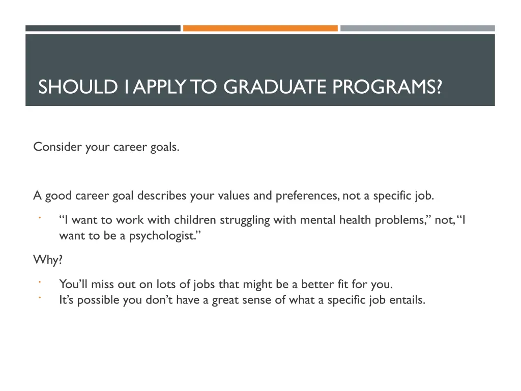 should i apply to graduate programs
