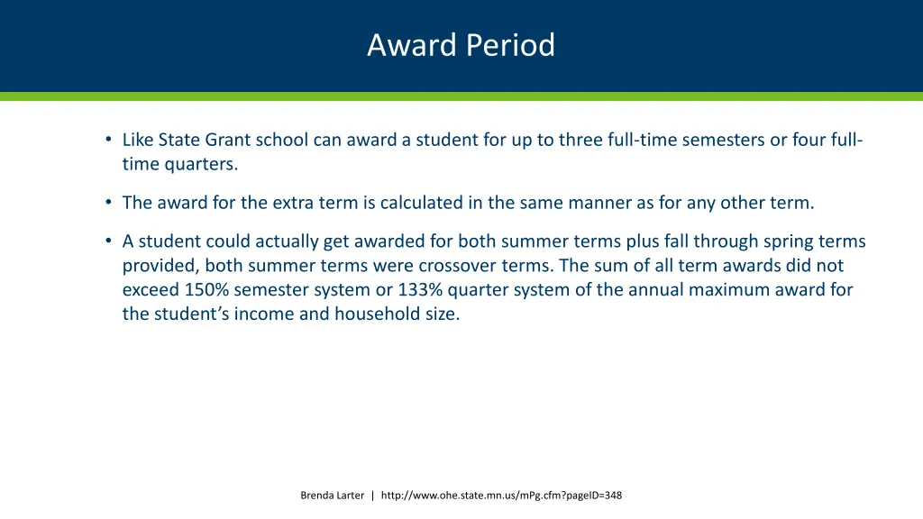 award period 2