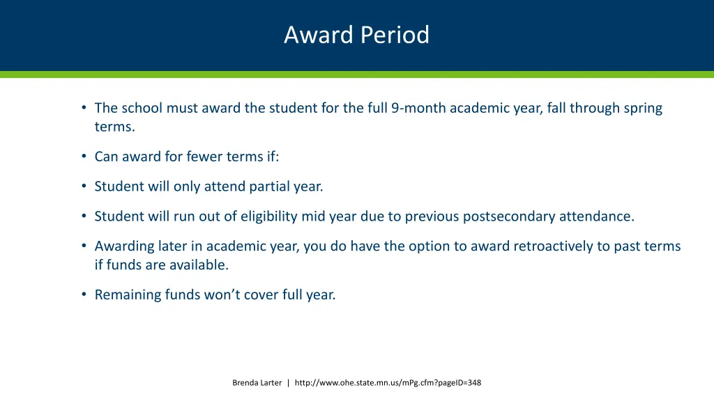 award period