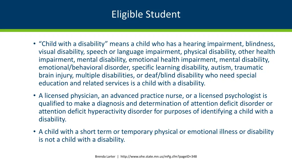 eligible student 10
