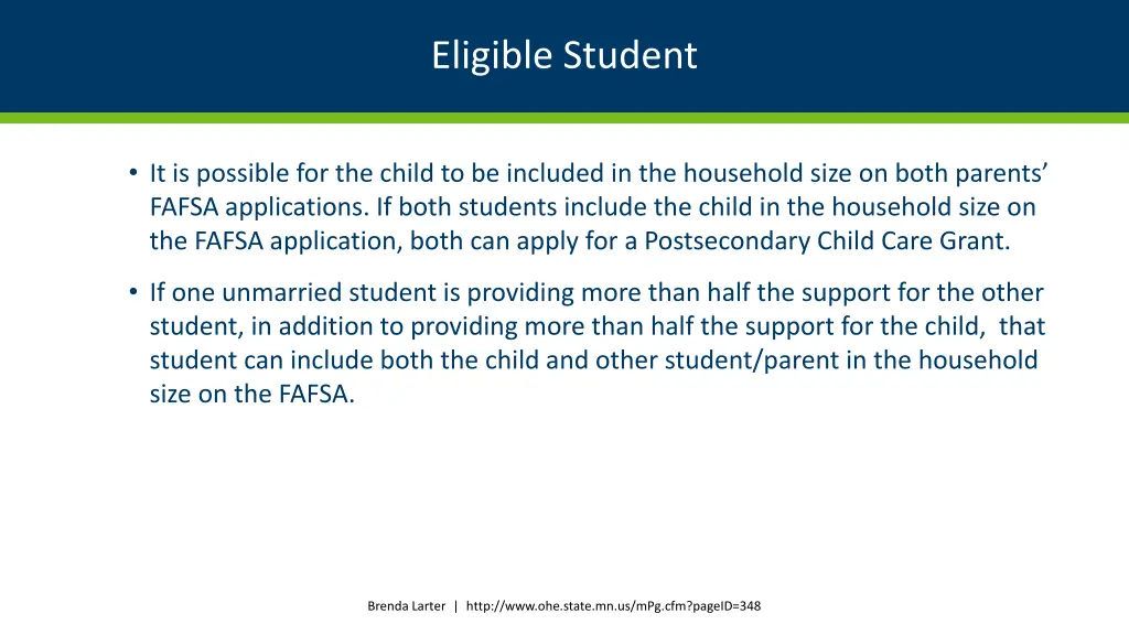 eligible student 12