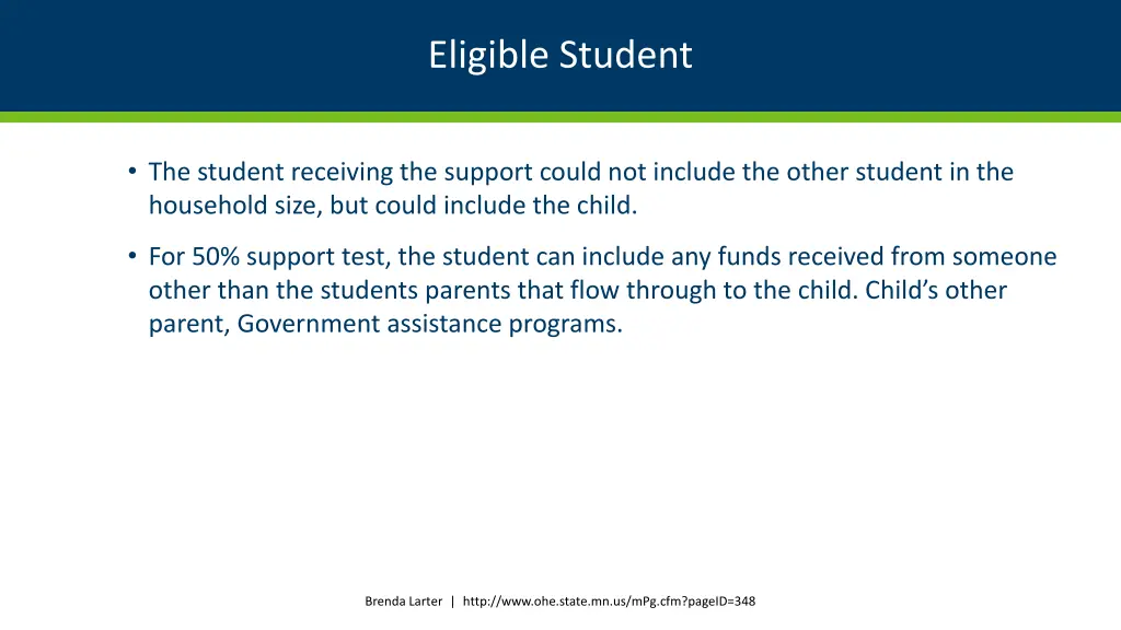 eligible student 13
