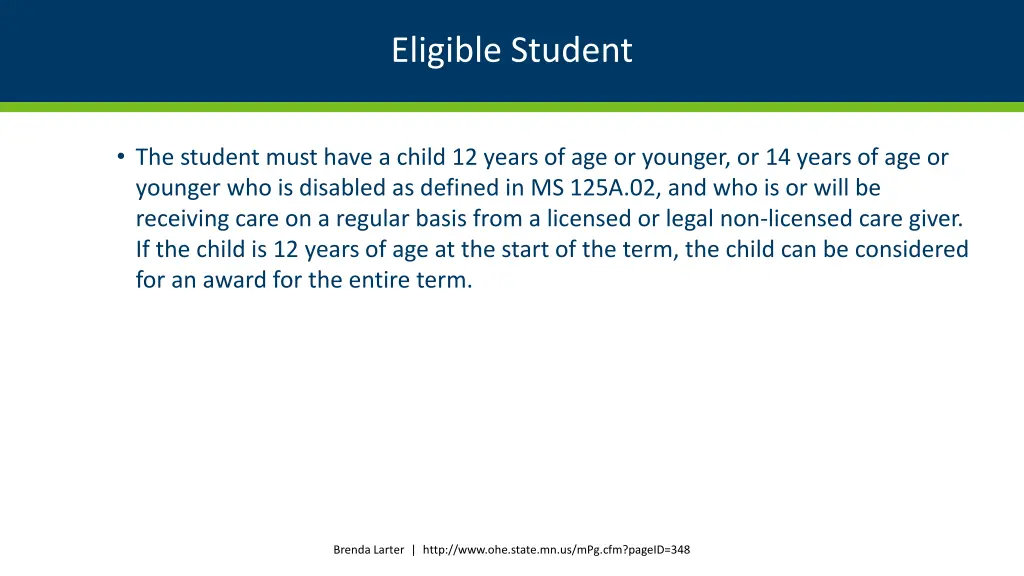 eligible student 9