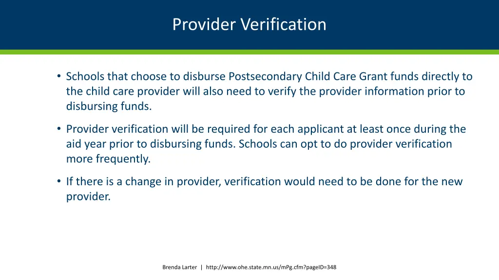 provider verification 2