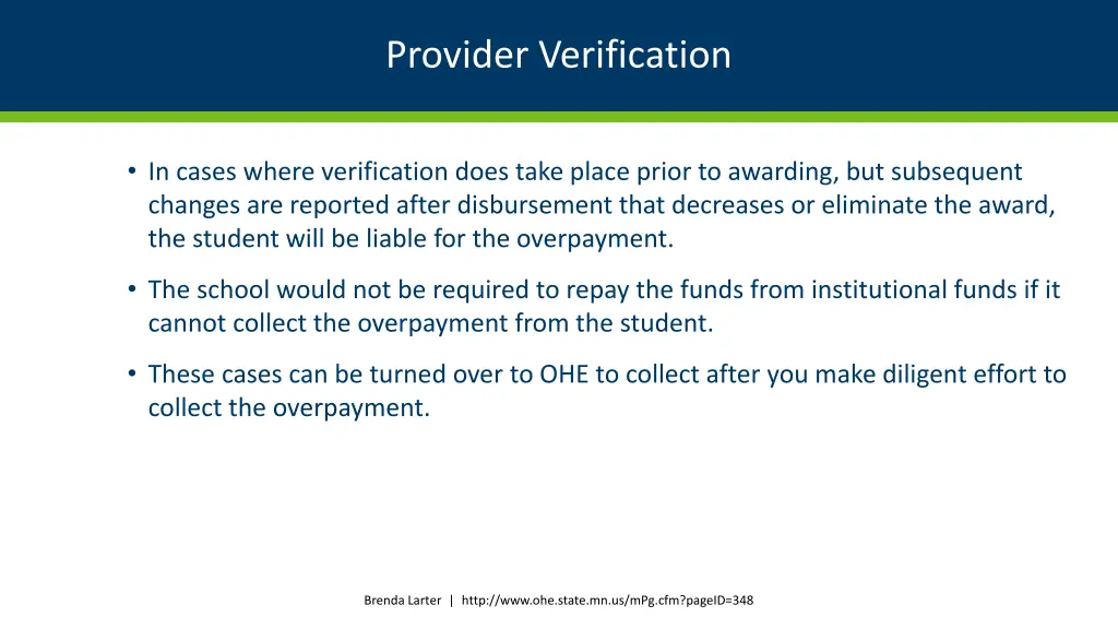 provider verification 4