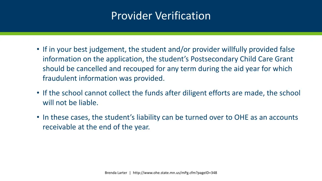 provider verification 5