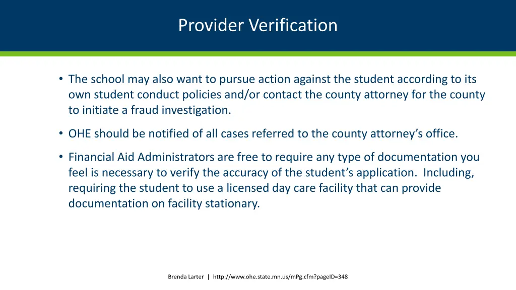 provider verification 6