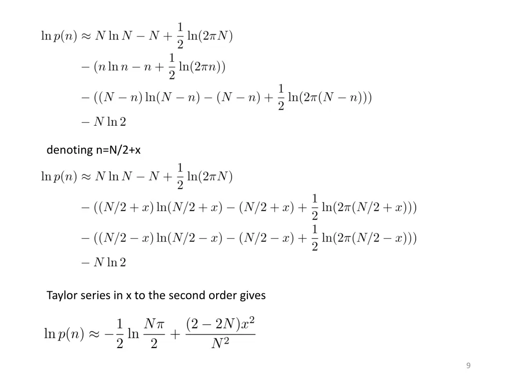 denoting n n 2 x