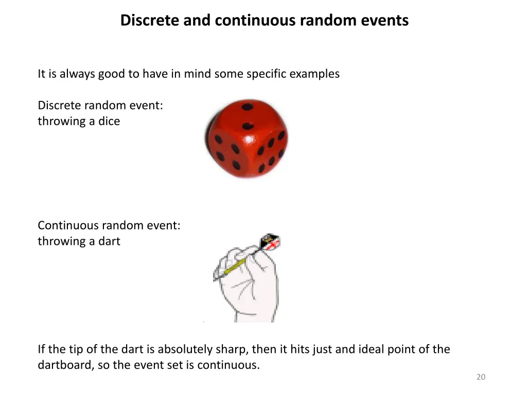 discrete and continuous random events 1