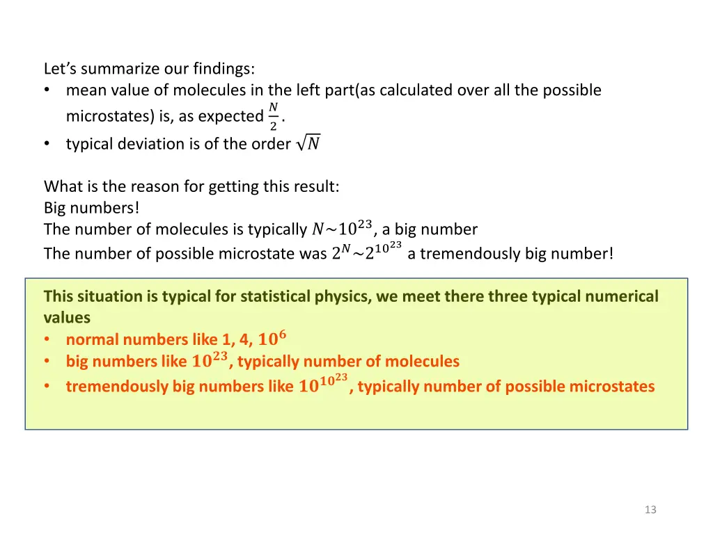 let s summarize our findings mean value