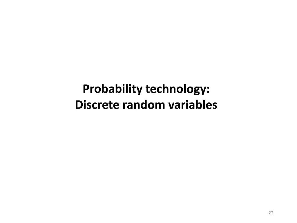 probability technology discrete random variables
