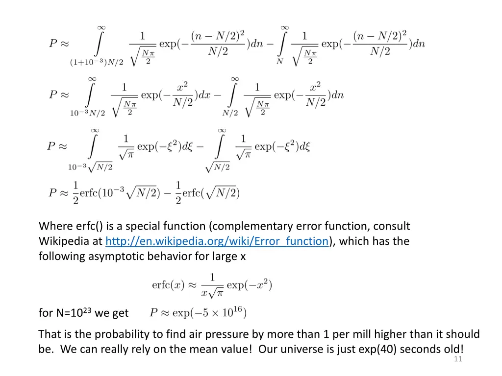 where erfc is a special function complementary