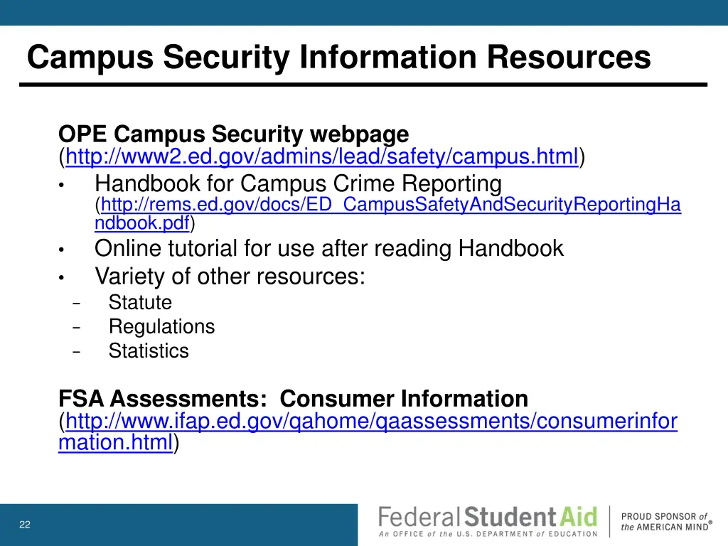 campus security information resources