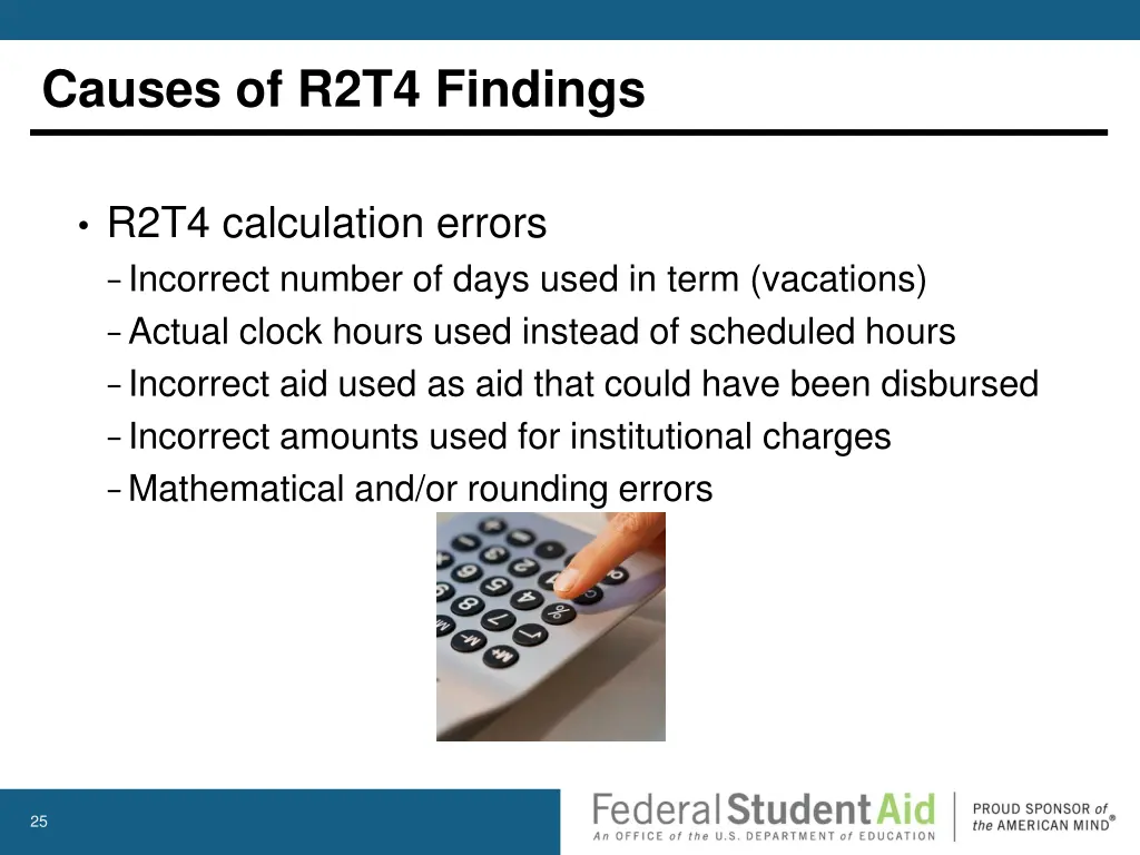 causes of r2t4 findings 1