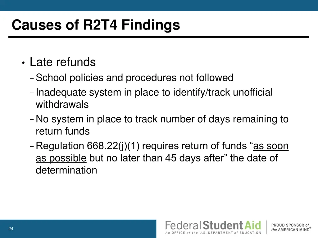 causes of r2t4 findings