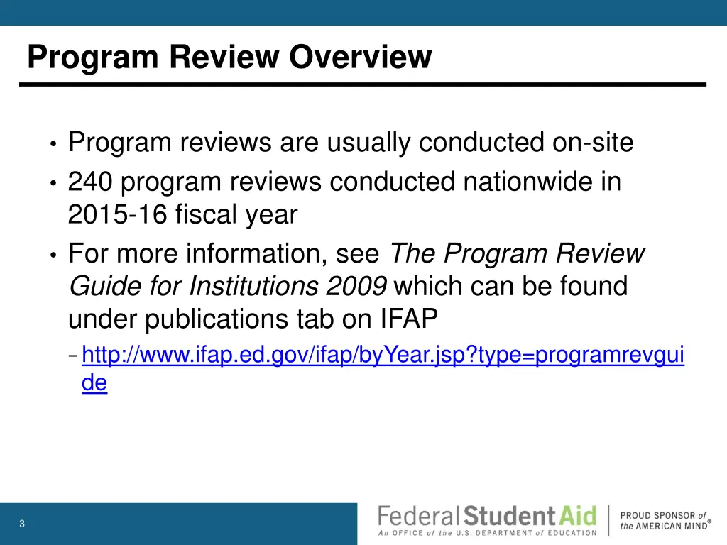 program review overview