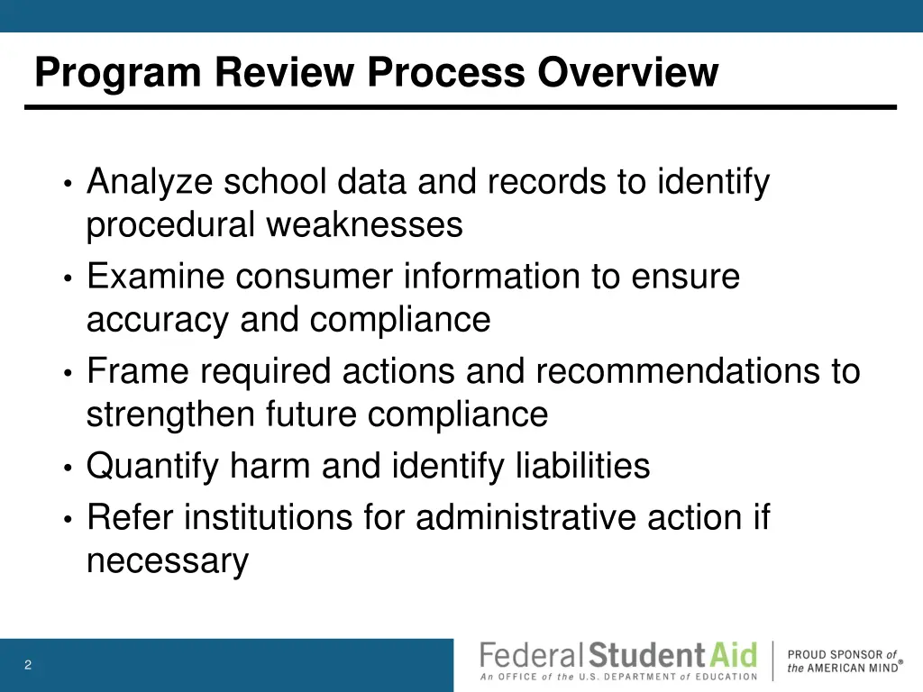 program review process overview