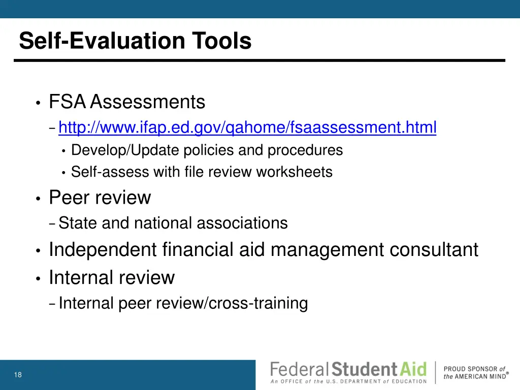 self evaluation tools