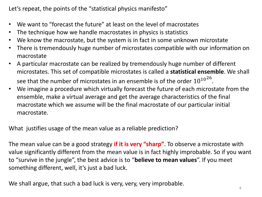 let s repeat the points of the statistical