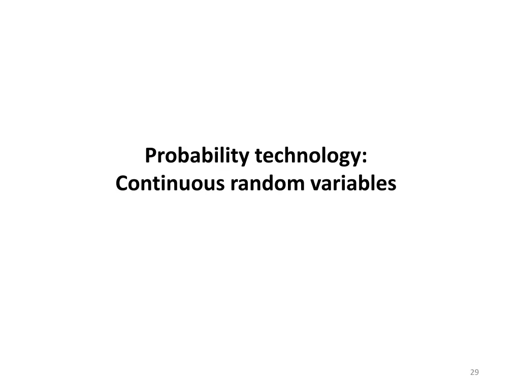 probability technology continuous random variables